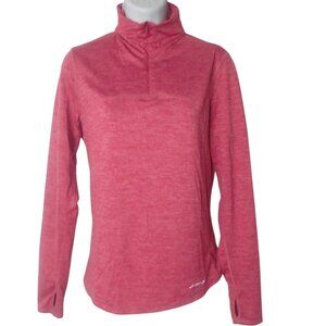 Brooks Womens  Half-Zip Running Pullover Top Size S Long sleeve‎ Mock Neck